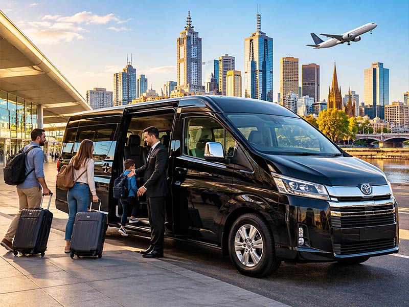 Maxi taxi Melbourne vehicle for group bookings