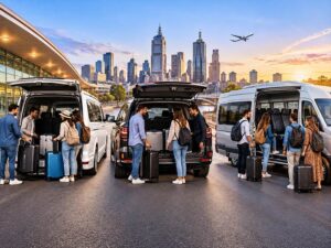 Maxi taxi vs Uber XL vs minibus hire for a group of eight
