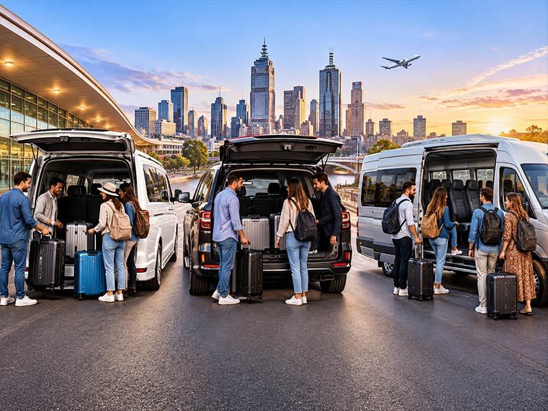 Maxi taxi vs Uber XL vs minibus hire for a group of eight